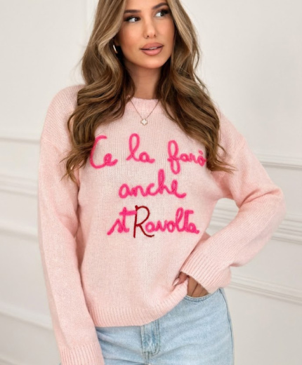 Džemper Francesca Ružičasti