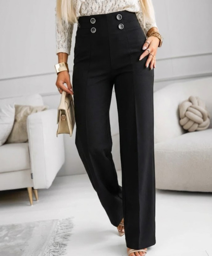 Hlače Salome Crne