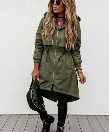 Parka Jakna Nicole Maslinasta